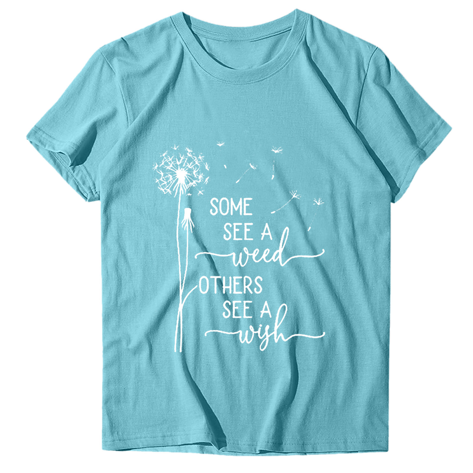 thumbnail image 4 of Camiseta informal de manga corta con estampado de letras para mujer: cuello redondo, top de poliéster, versátil para combinar con leggings o vaqueros, disponible en varias tallas., 4 of 8
